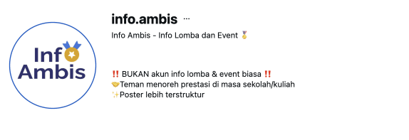 Pratinjau profil Instagram info.ambis